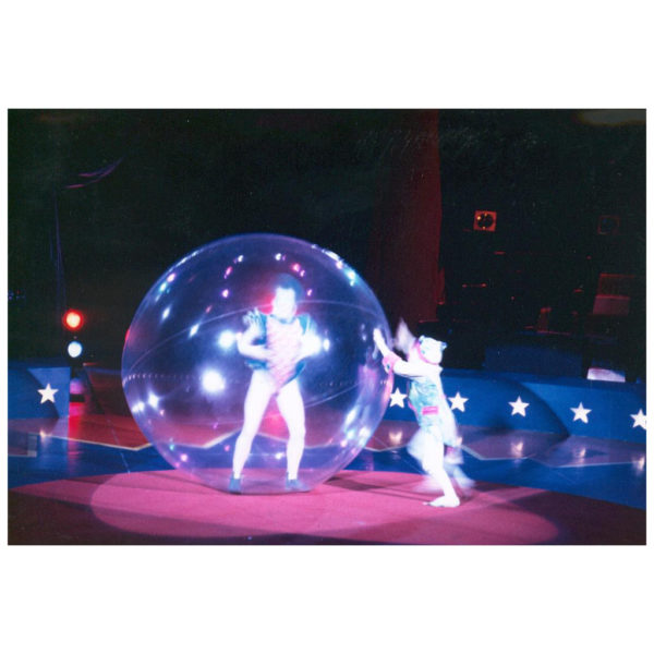Globe Ø2.00m 3/10e cristal clear inflatable zip & cap inside(0.04m3)