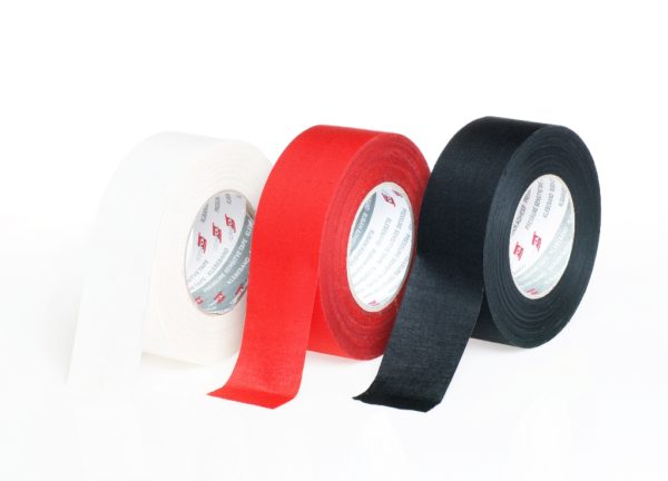 Black adhesive coton tape roll 38mm x 50m - Image 2