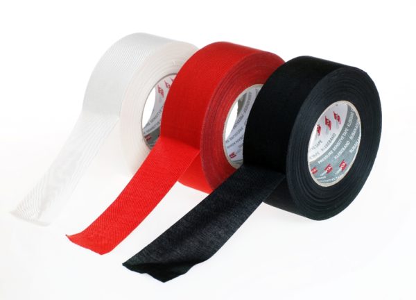 Red coton tape roll 50mm x 50m – for trapeze - Image 3