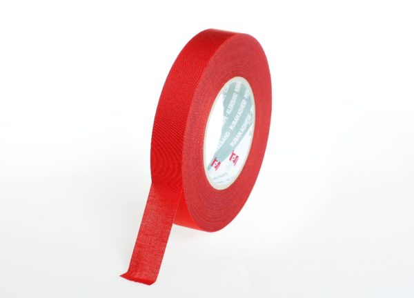 Red coton tape roll 25mm x 50m – for trapeze
