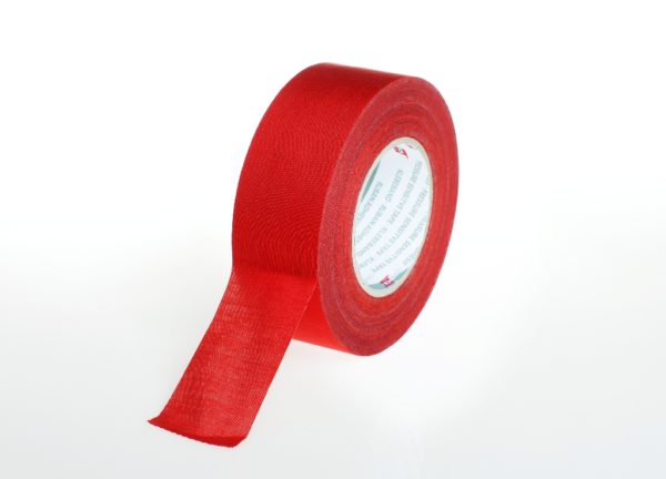 Red coton tape roll 50mm x 50m – for trapeze