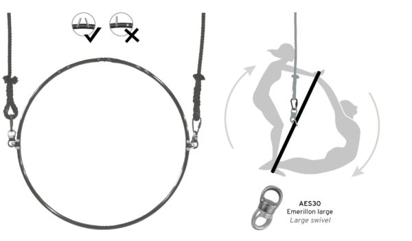 Aerial hoop Looping Ø100cm