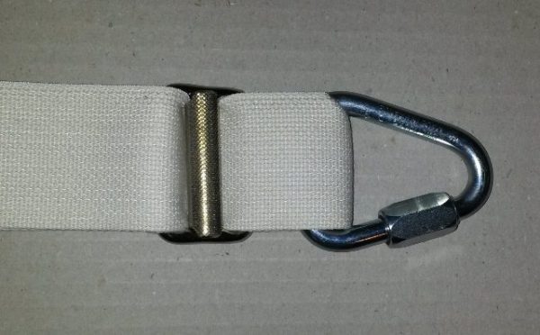 Aerial straps x 2 - Adjustable from 2.50m to 5m width 5cm - white - Image 5